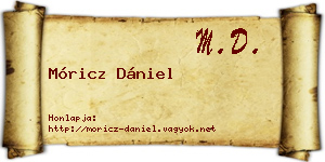 Móricz Dániel névjegykártya